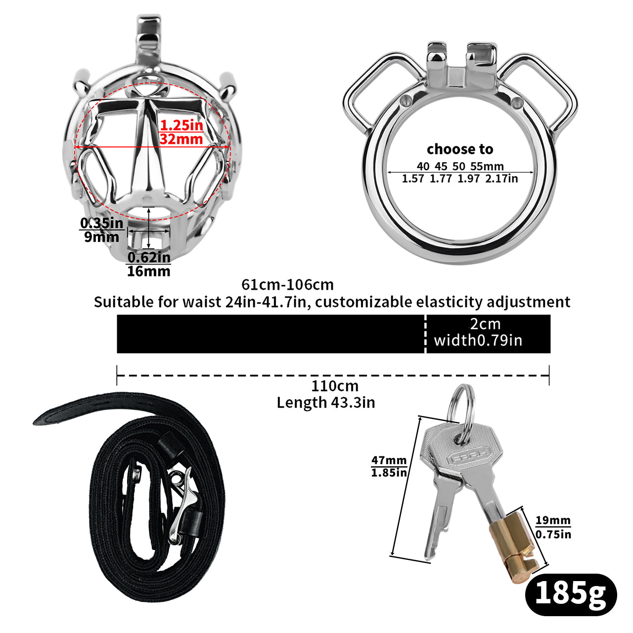Cosmic Axis Chastity Lock - 11
