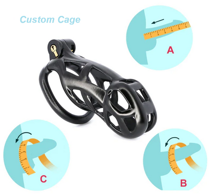 Resin Custom Chastity Cage Cobra
