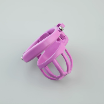 Custom Pink Steel Cock Cage - 4