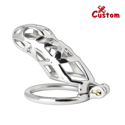 Custom Steel Chastity Cage Mamba