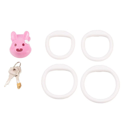 Cute Little Rabbit Chastity Cage