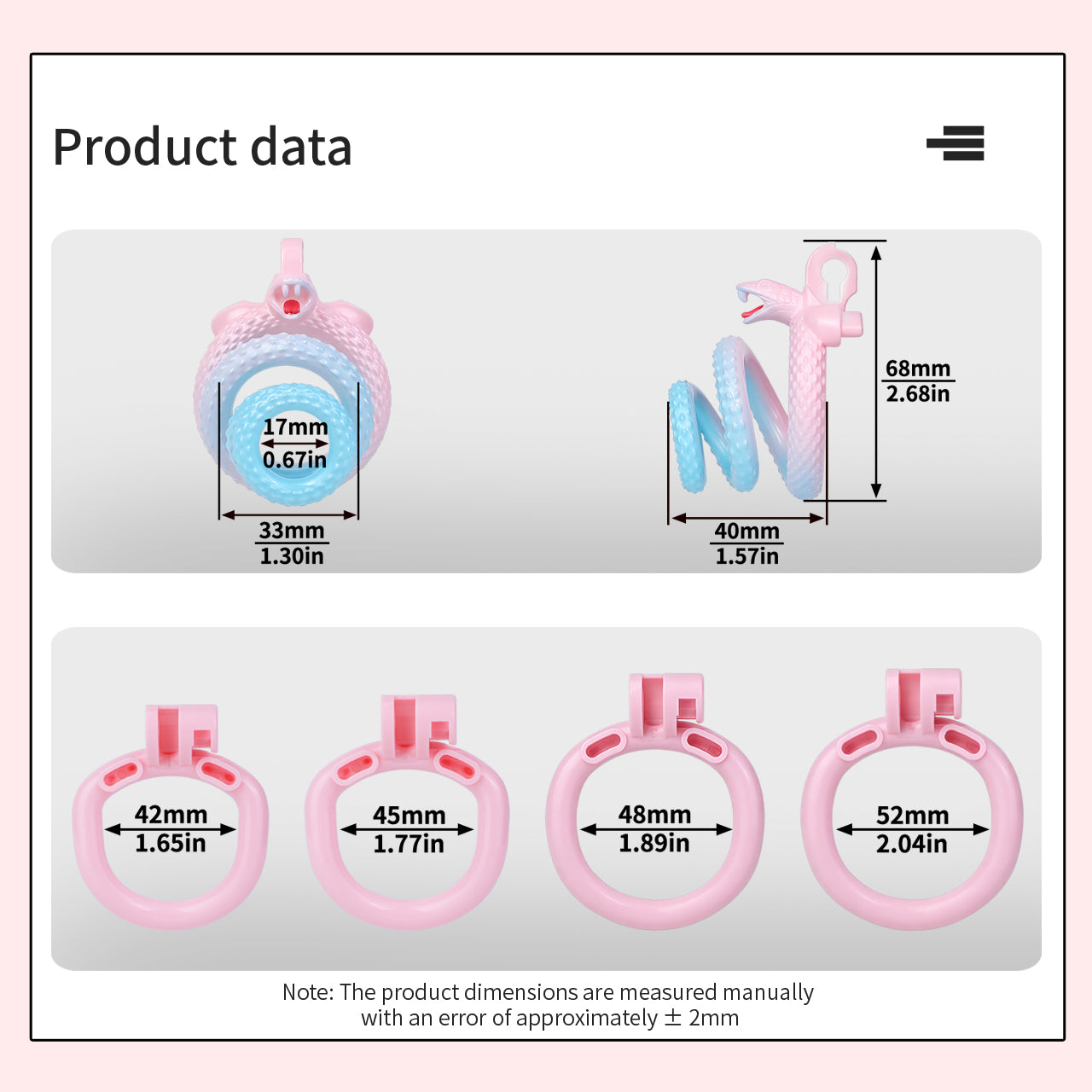 Desire Snake Scale Chastity Lock