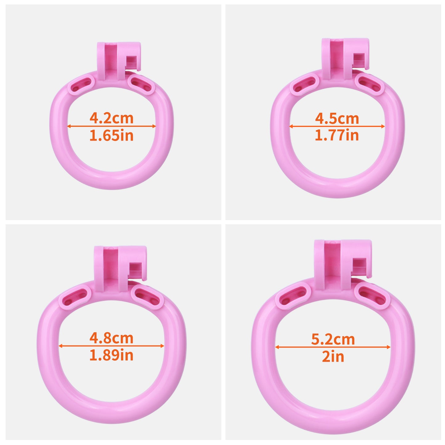 Diamond Flat Chastity Cage
