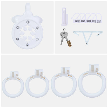 Diamond Flat Chastity Cage
