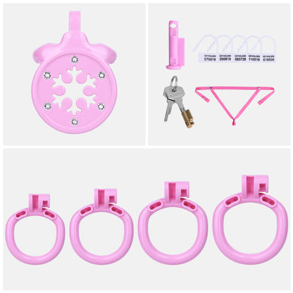 Diamond Flat Chastity Cage