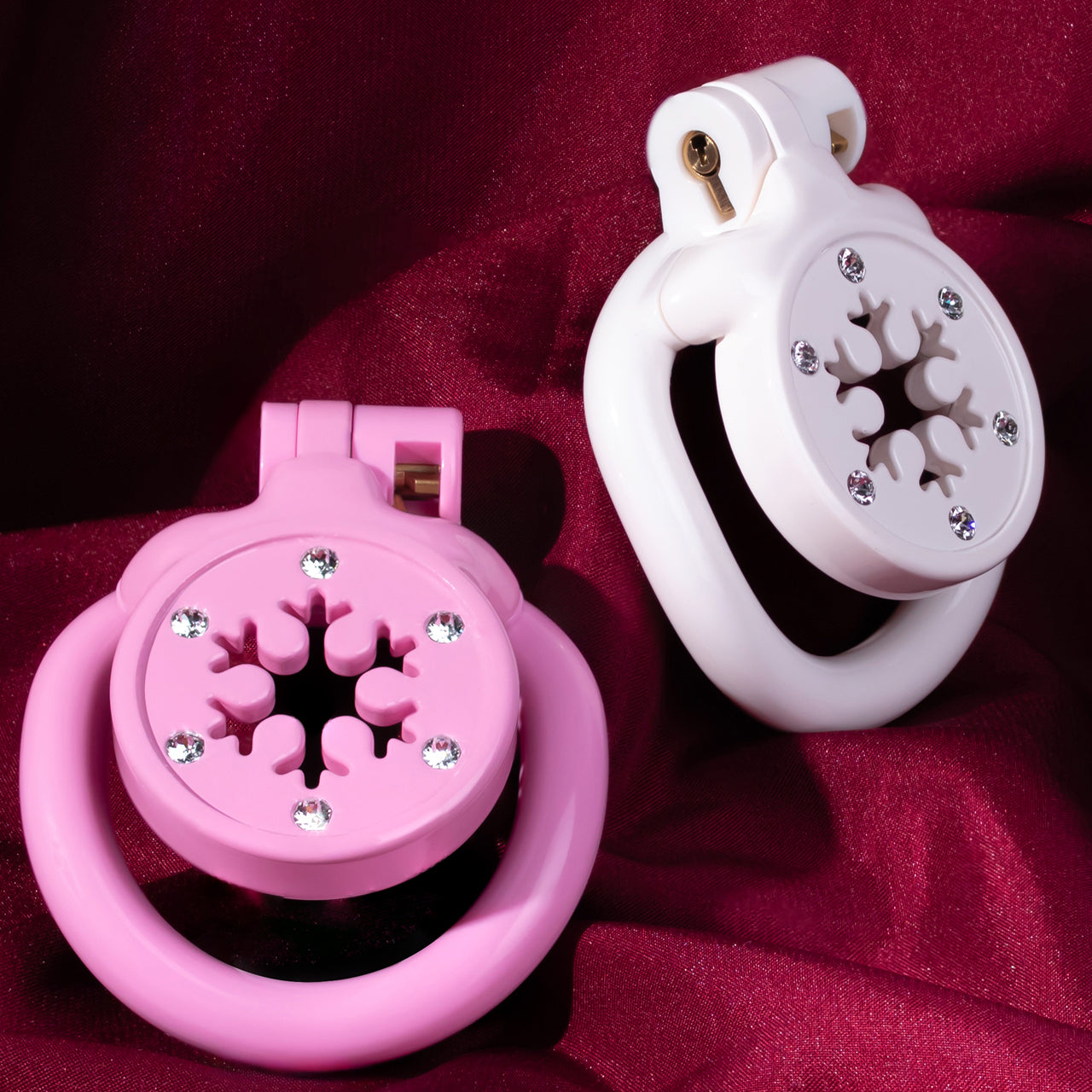 Diamond Flat Chastity Cage