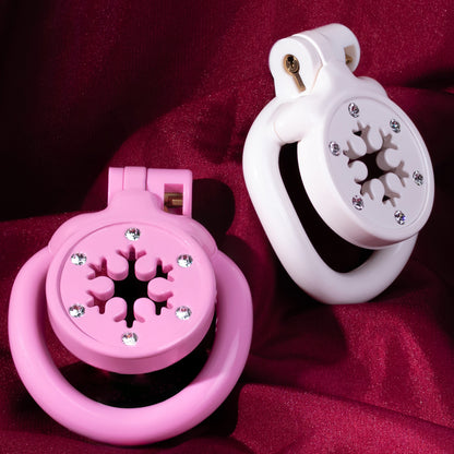 Diamond Flat Chastity Cage