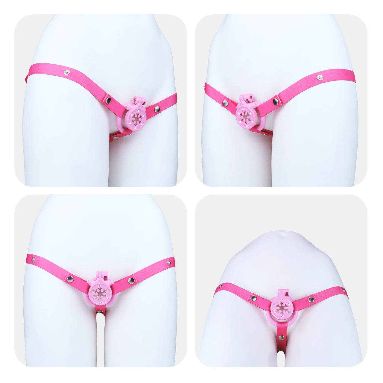 Diamond Flat Chastity Cage