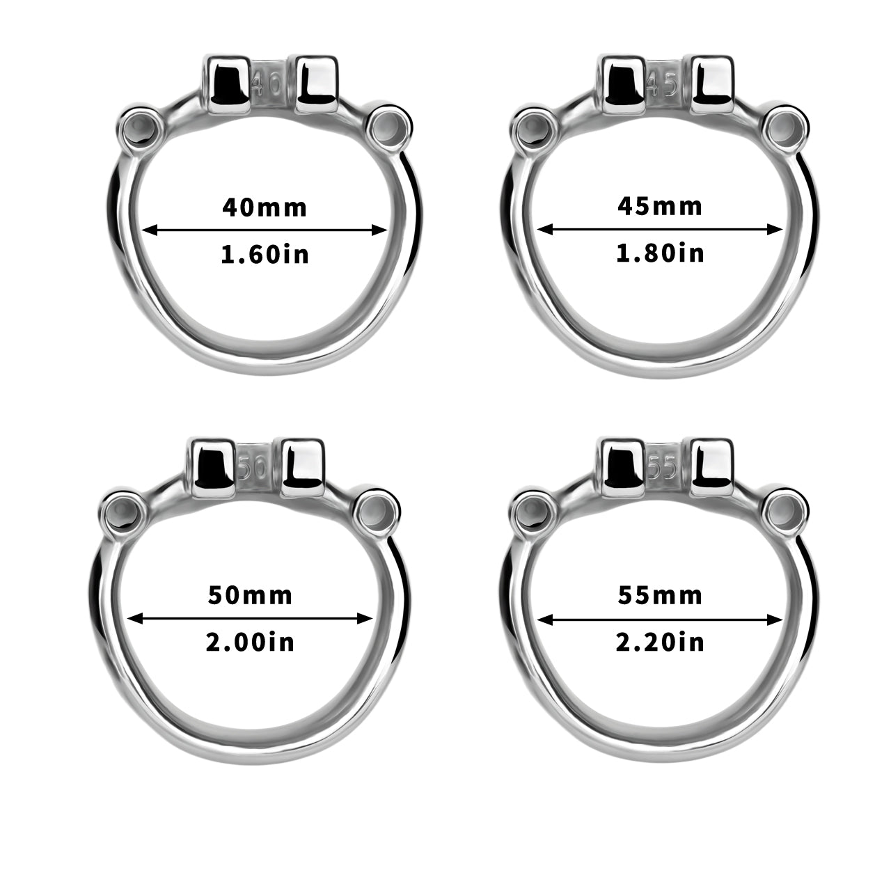 Dolphin Steel Chastity Cage with Anti-ring Removable - ring size