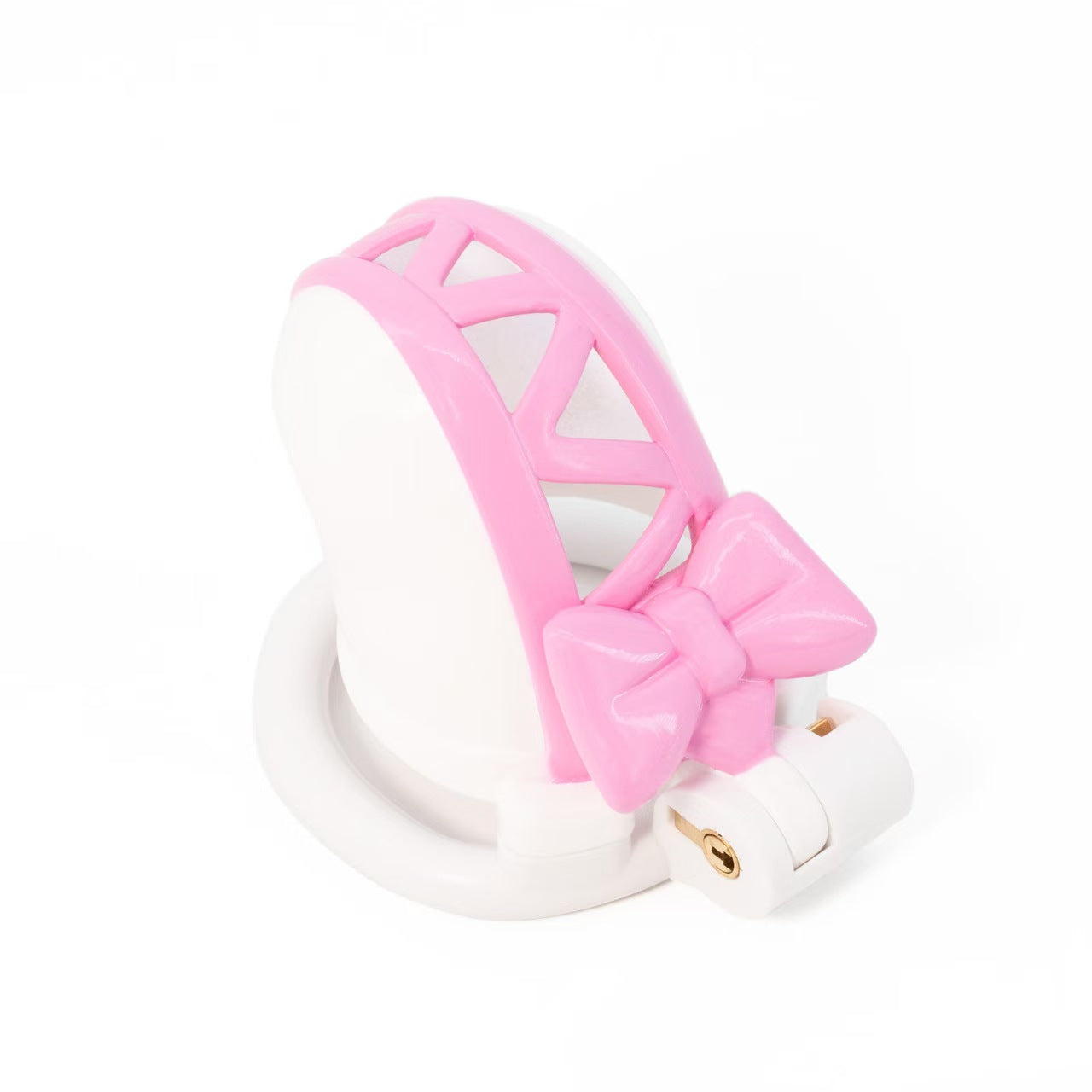 Double Color Butterfly Knot Chastity Cage 2