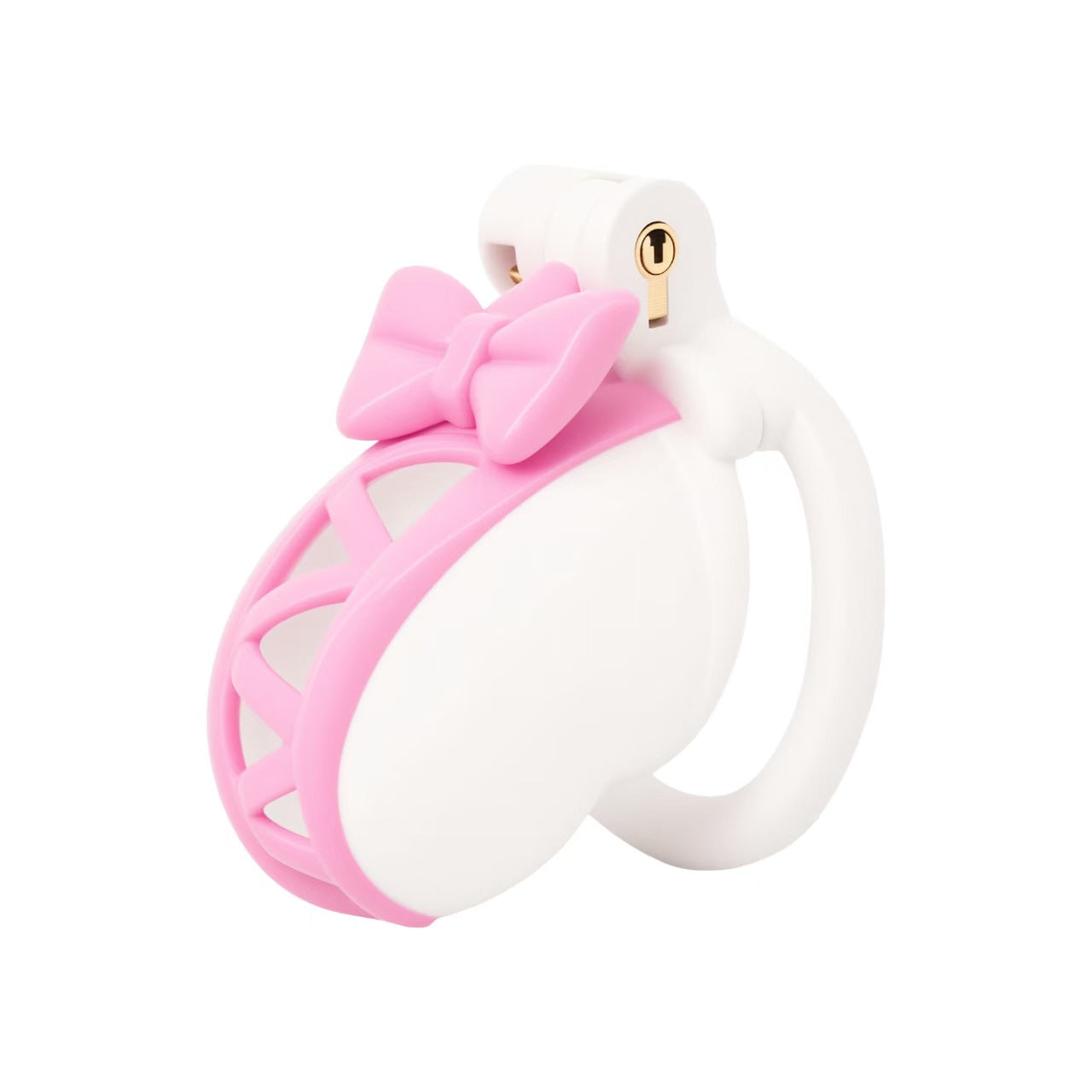 Double Color Butterfly Knot Chastity Cage 5