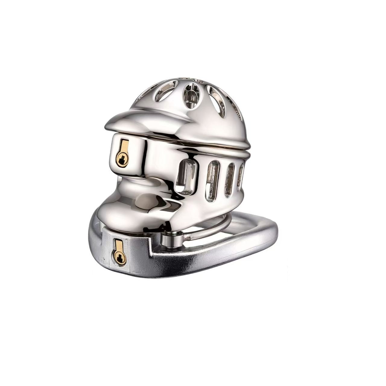 Double Locking Stainless Steel Chastity Cage
