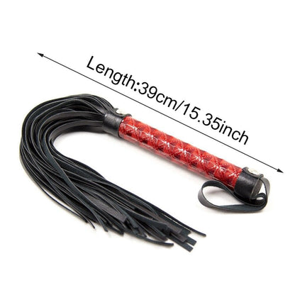 39cm Faux Leather SM Rope Flogger