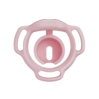 Pink Eclipse Dome chastity cage rear view showing the inner cup and frame