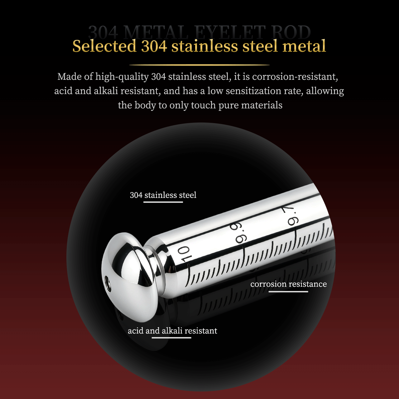 ET ROD 304 Stainless Steel Sounding Rod