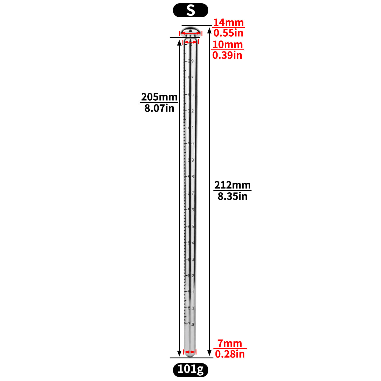 ET ROD 304 Stainless Steel Sounding Rod