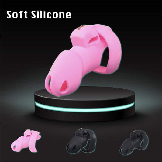 Exclusive New Model Silicone Chastity Cage