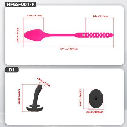 Extensible Silicone Chastity Cage With Vibration Plug
