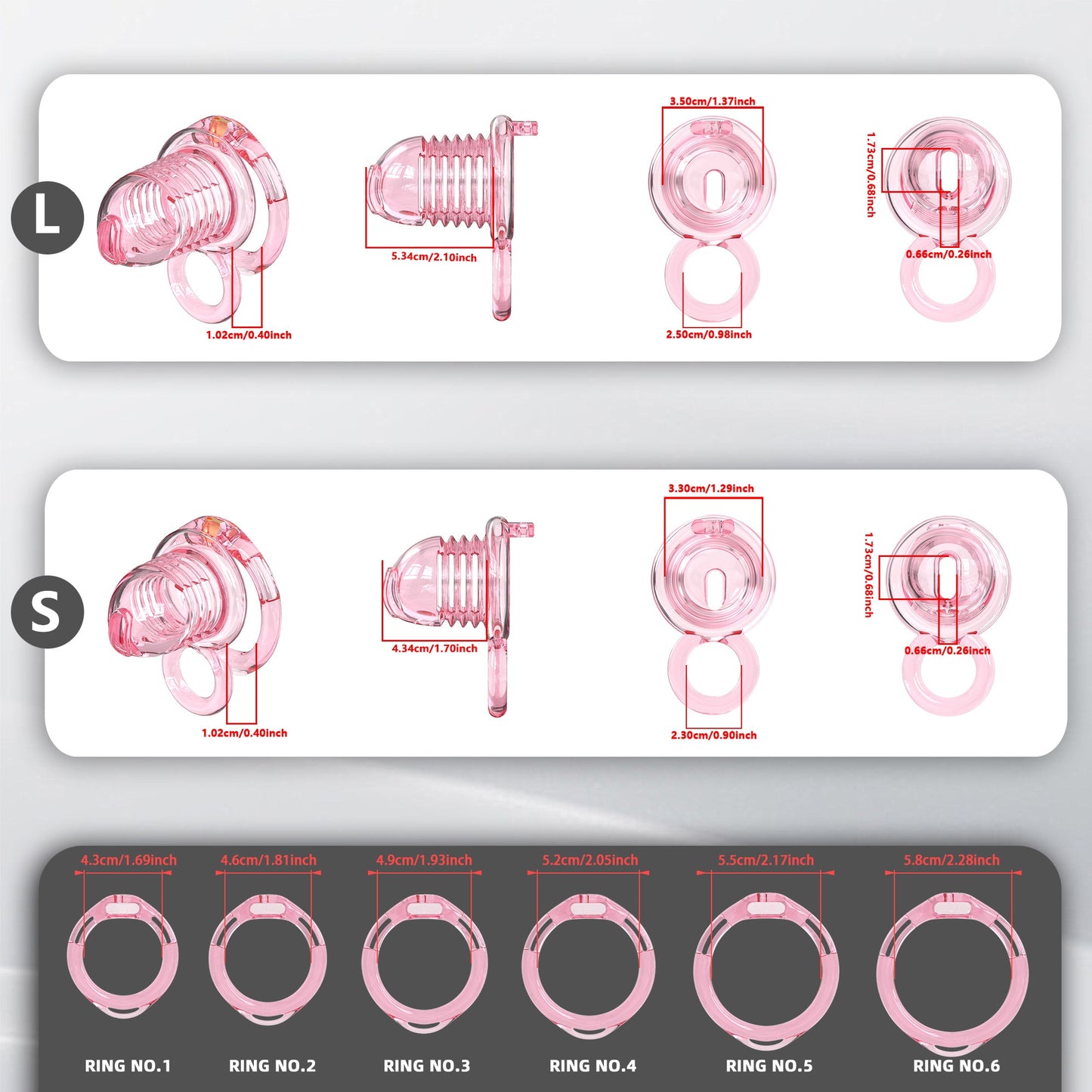 Extensible Silicone Chastity Cage With Vibration Plug