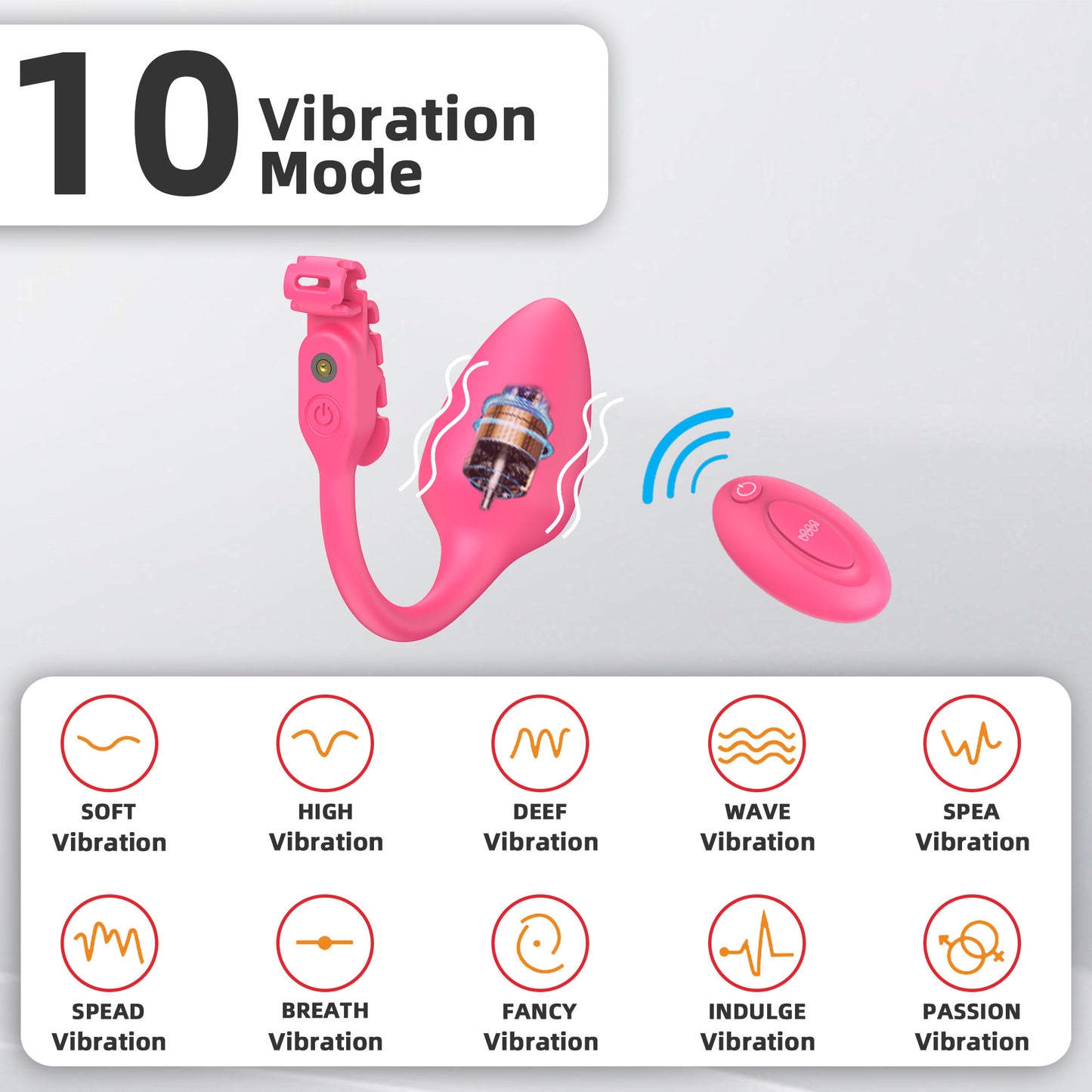 Extensible Silicone Chastity Cage With Vibration Plug