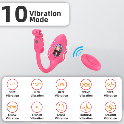 Extensible Silicone Chastity Cage With Vibration Plug
