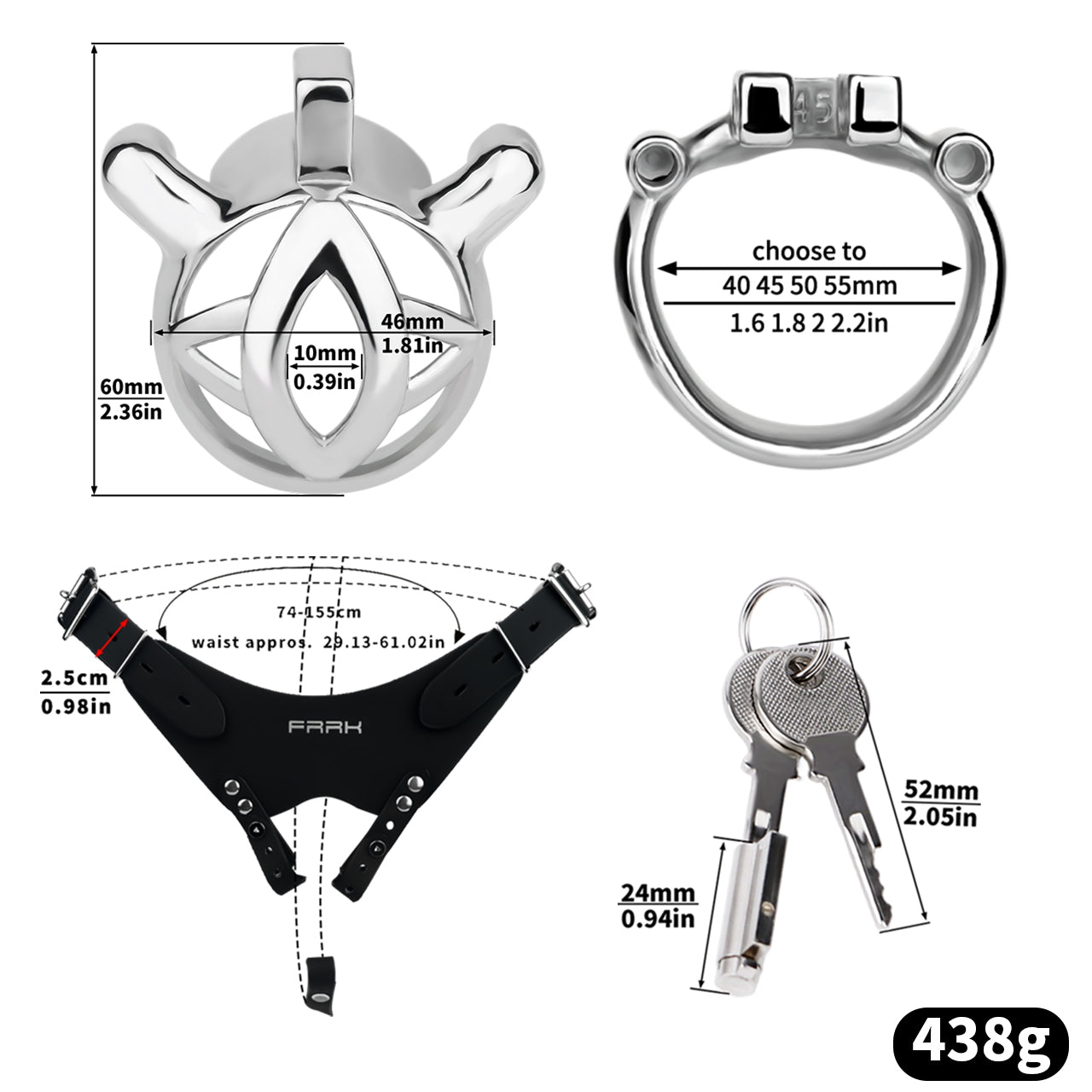 Eye of Horus Chastity Cage - 12