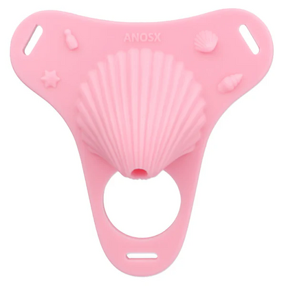Fantasy Pink Conch Chastity Cage with Belt  18