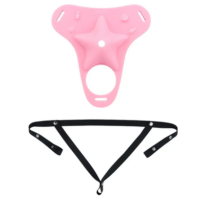 Fantasy Pink Conch Chastity Cage with Belt  27