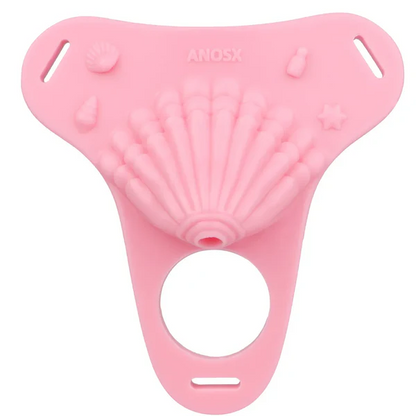 Fantasy Pink Conch Chastity Cage with Belt 32