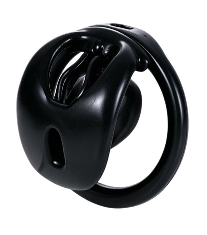 Black cage angled side view
