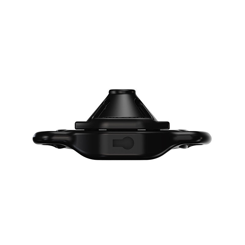 Black Firefly chastity cage profile showing its central insert