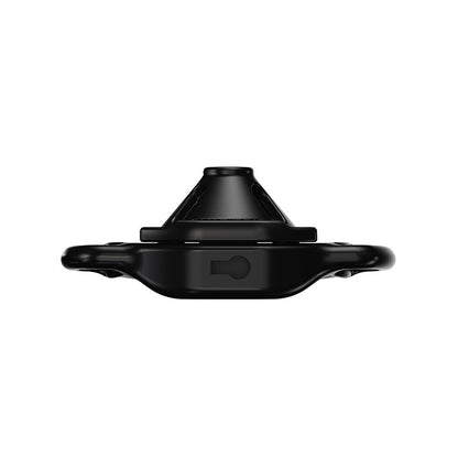 Black Firefly chastity cage profile showing its central insert