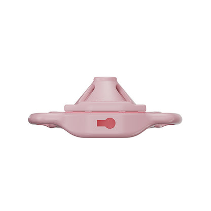 Pink Firefly chastity cage profile showing the lock opening