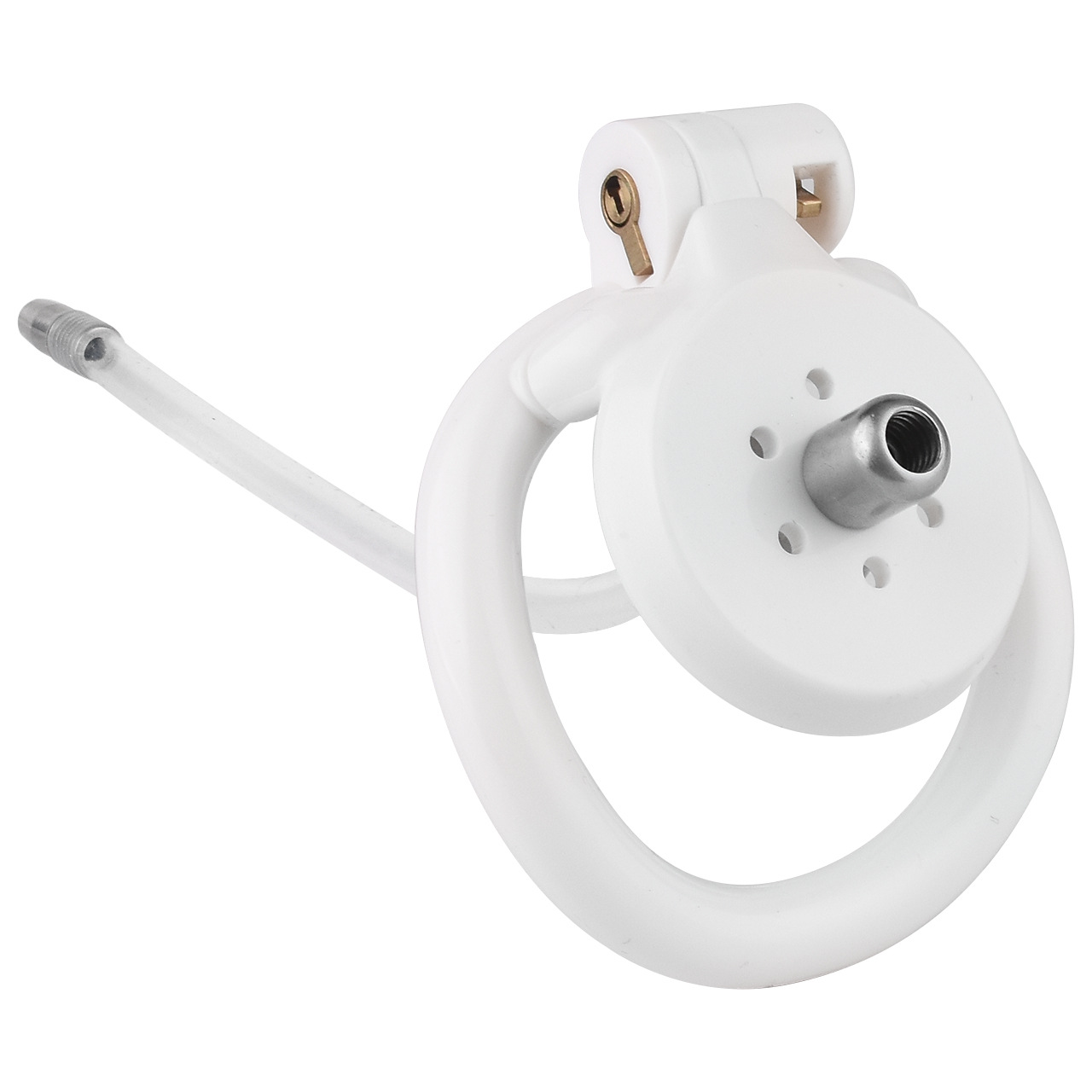 Flat Chastity Cage with Detchable Ball Catheter- 7