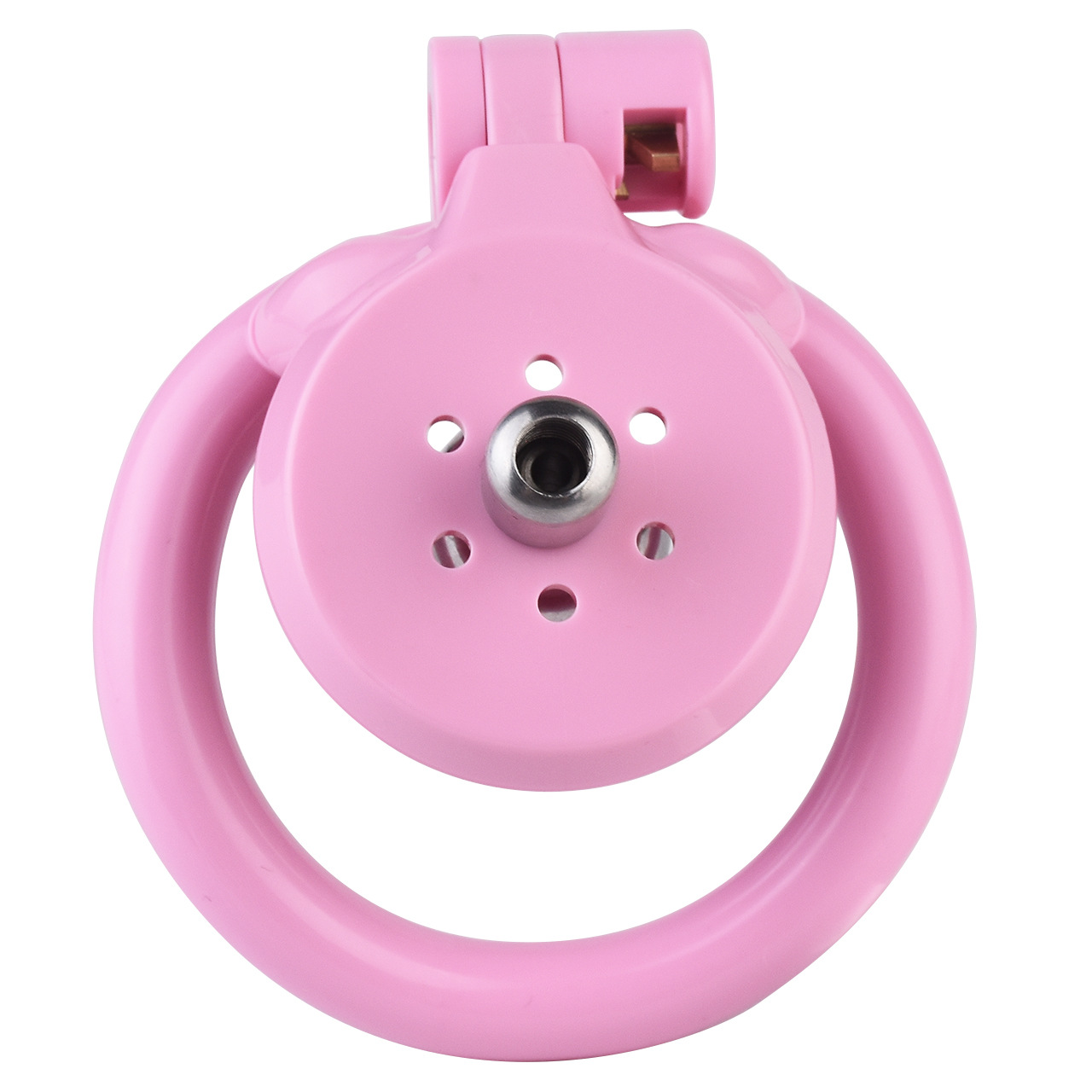 Flat Chastity Cage with Detchable Ball Catheter- 19