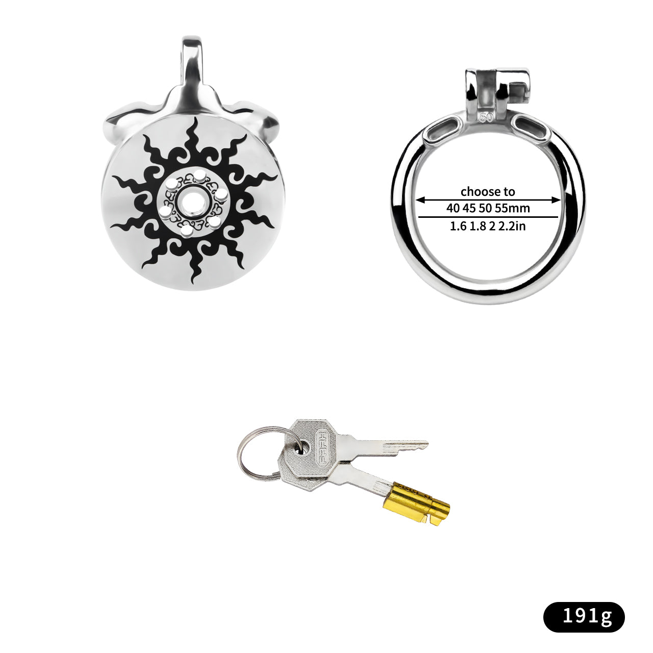 Flat Lotus Chastity Cage -10