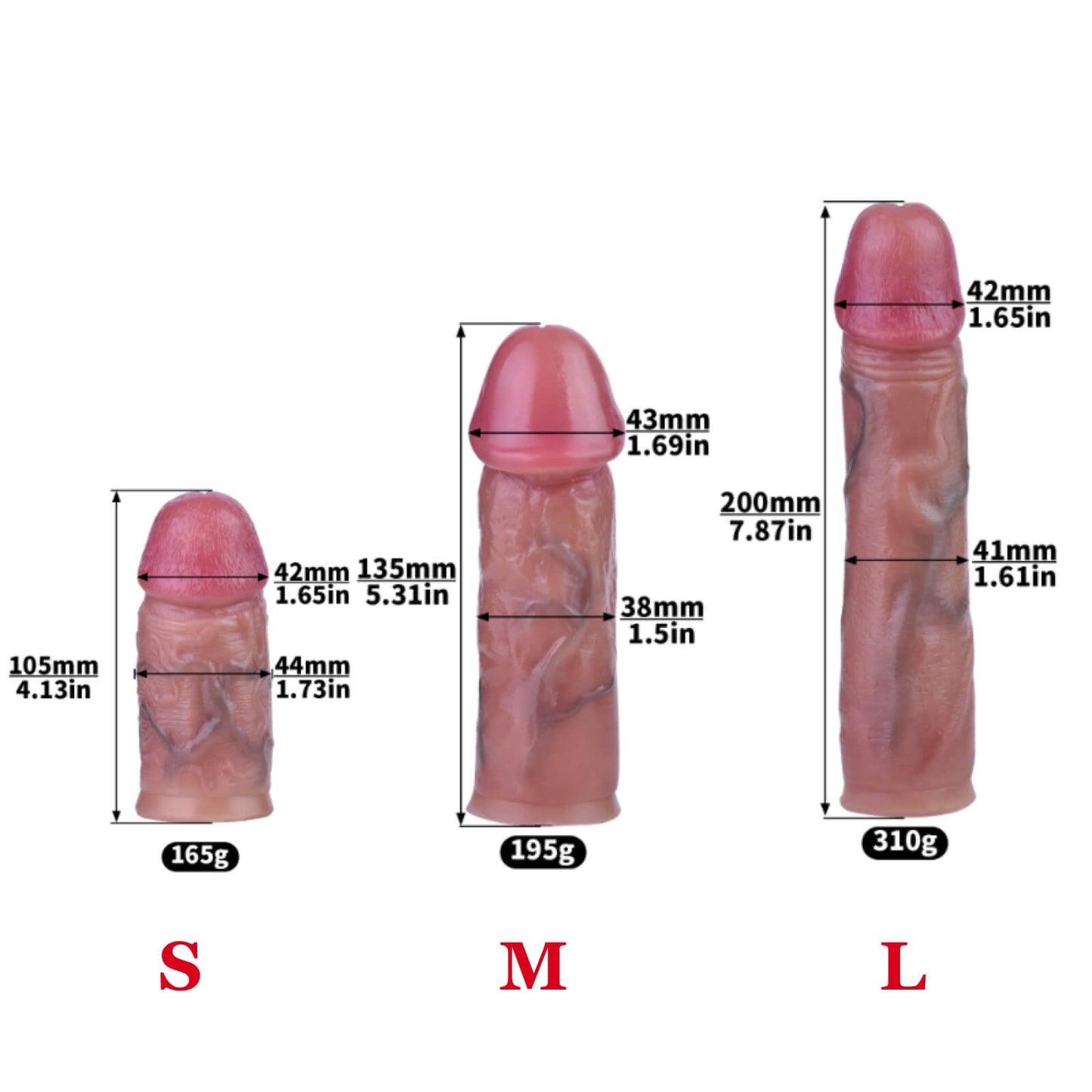 Flat Negative Chastity Cage With Silicone Realistic Dildo