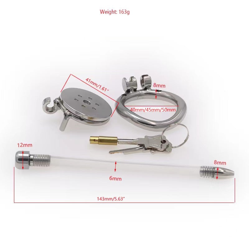 Flat Short Chastity Device With Lock Soft Catheter – topchastity