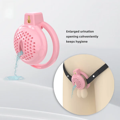 Flat Soft Chastity Cage with 6 Rings - 9