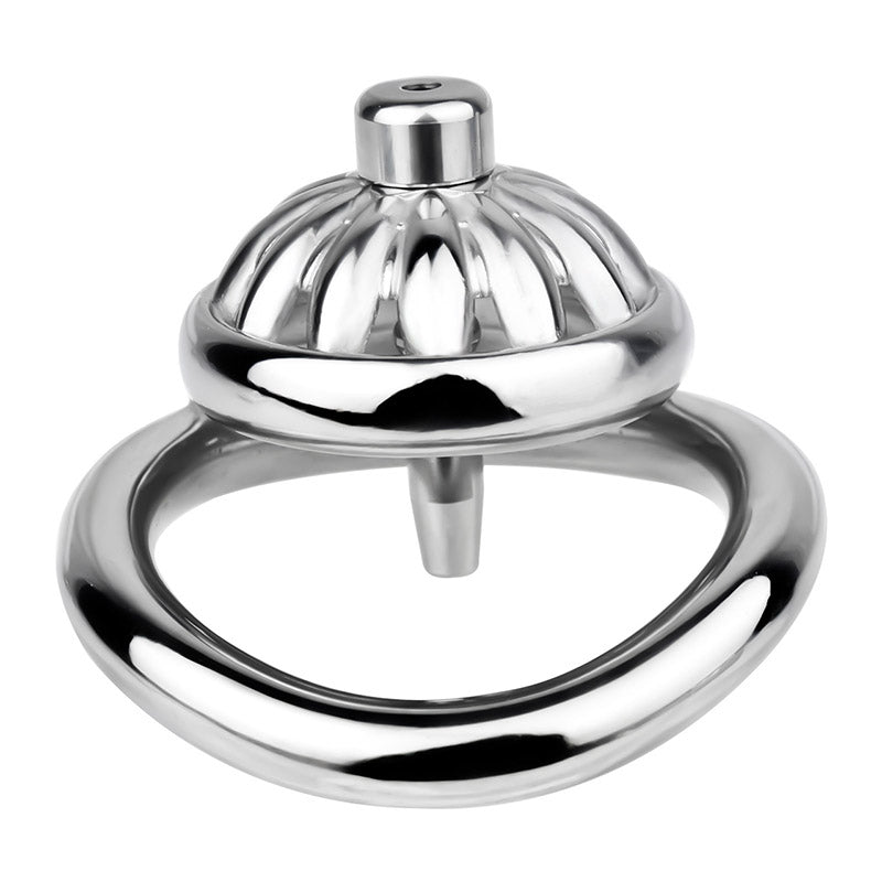 Steel Chastity Cage with Urethral Removable