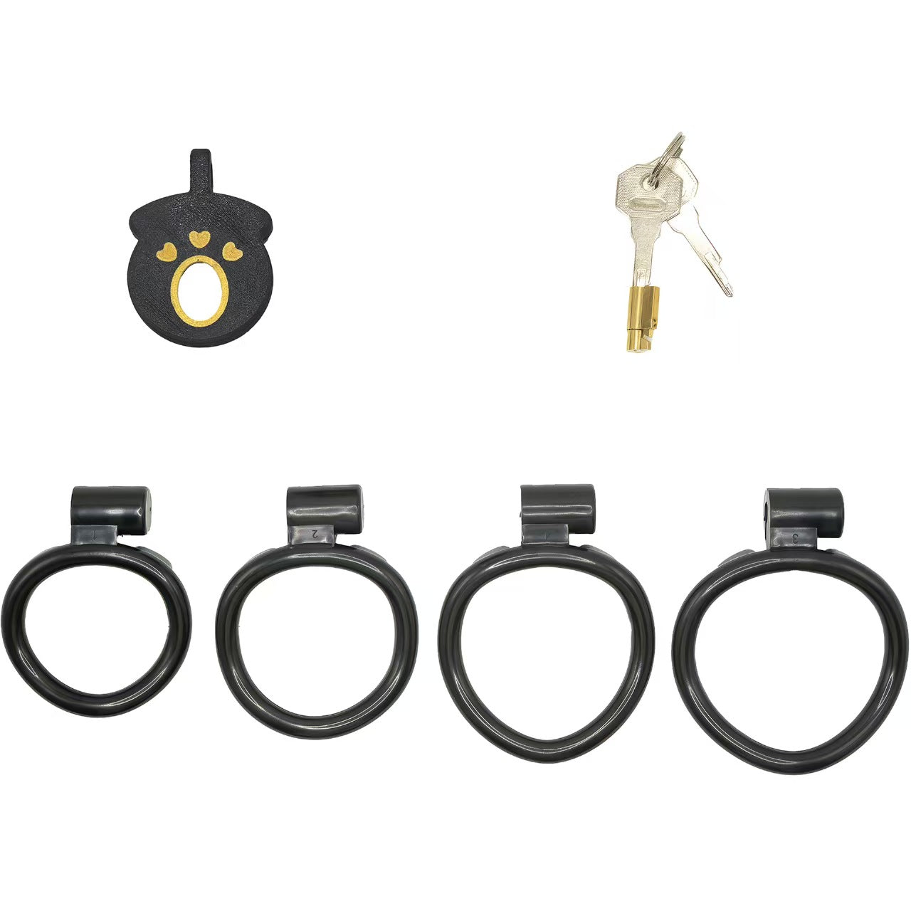 Frosted Flat Chastity Cage 5