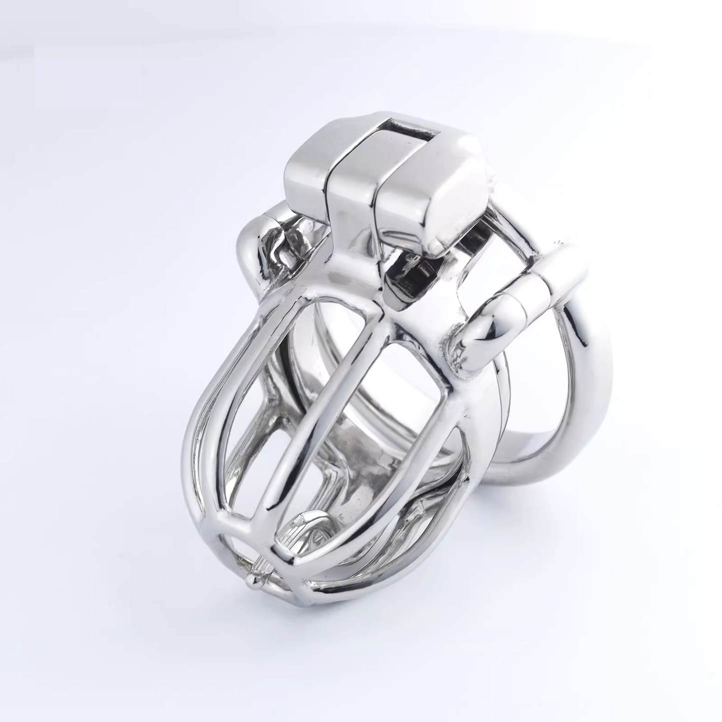 Steel Custom Chastity Cage With PA T14