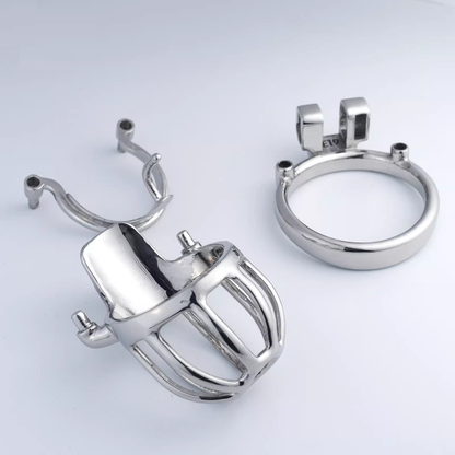 Steel Custom Chastity Cage With PA T14