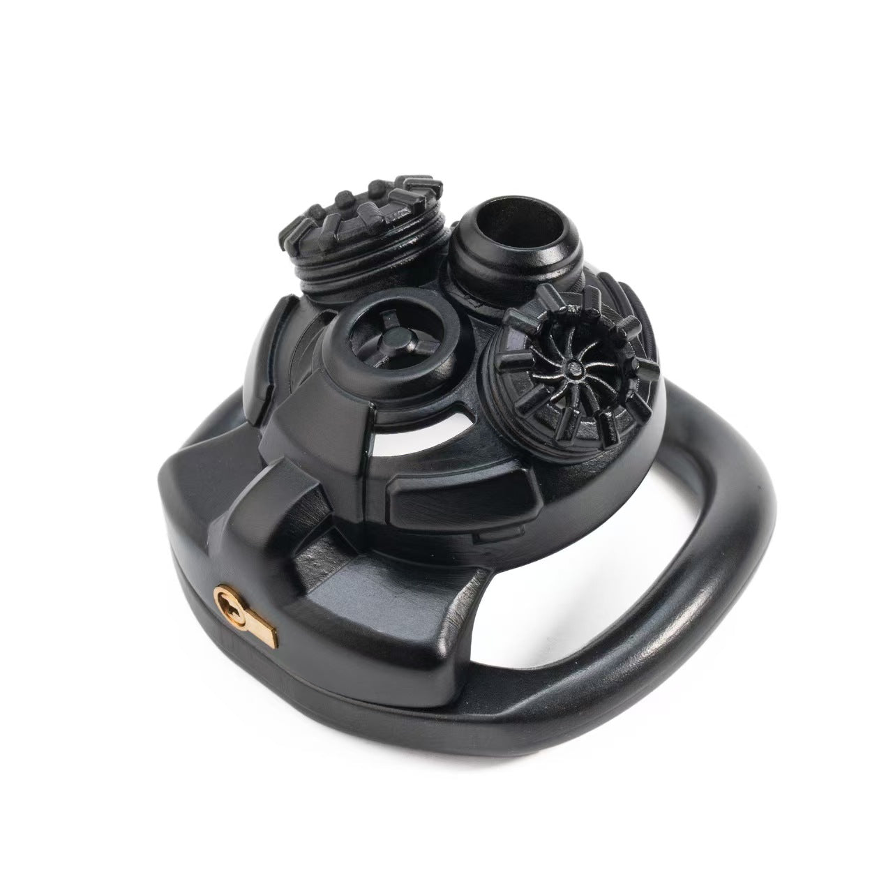 Gas Mask Chastity Cage