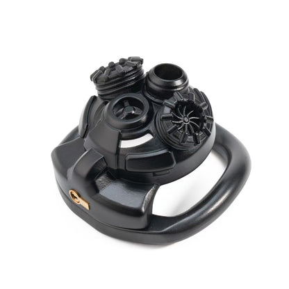 Gas Mask Chastity Cage