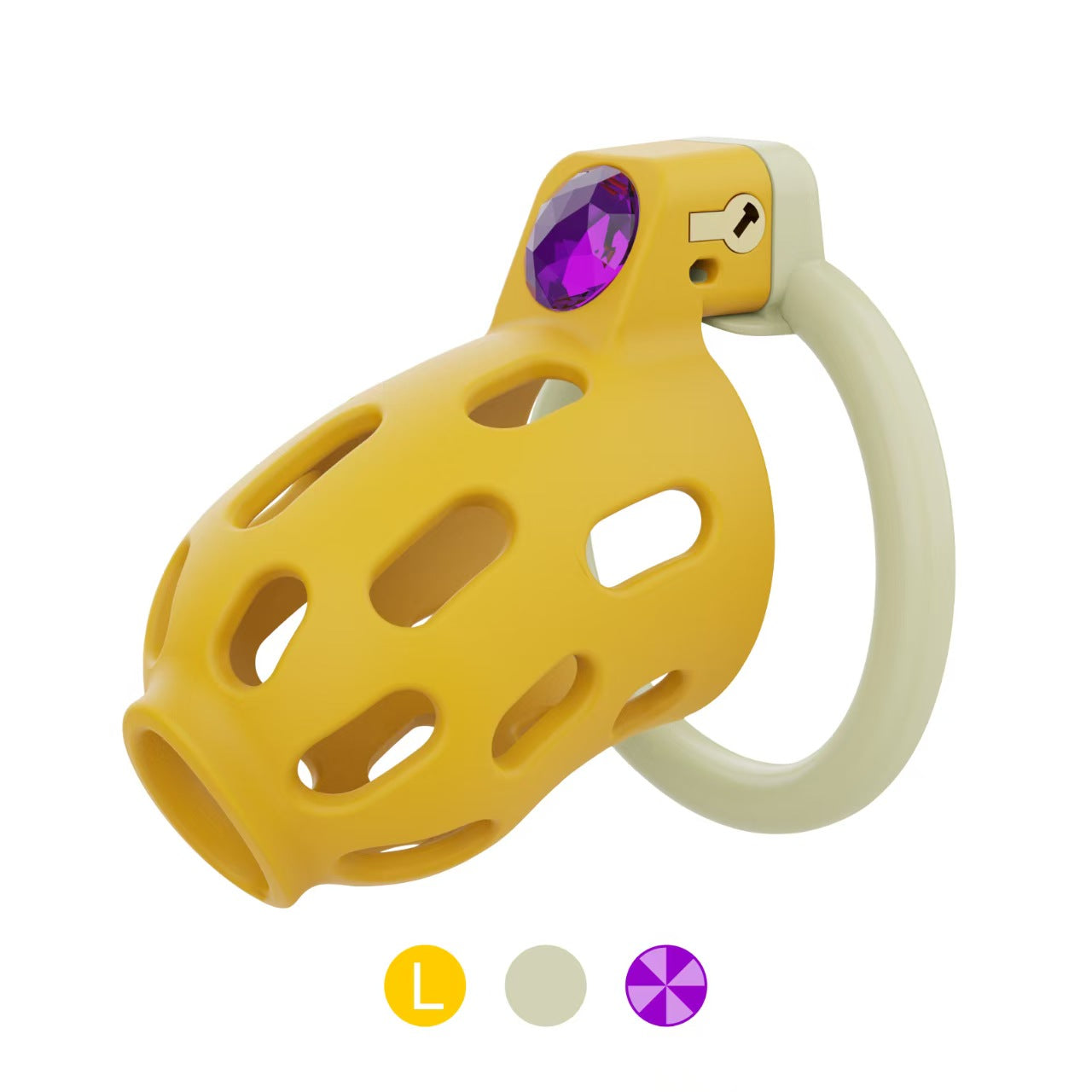 Gem-Inlaid Chastity Cage