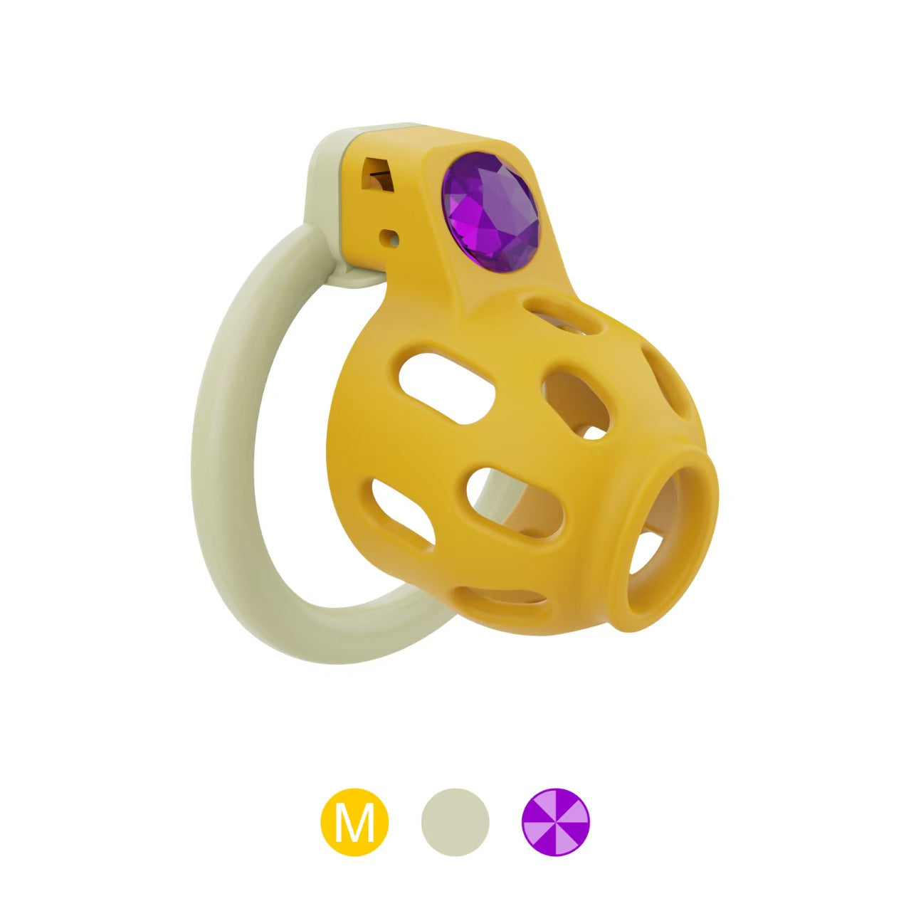 Gem-Inlaid Chastity Cage
