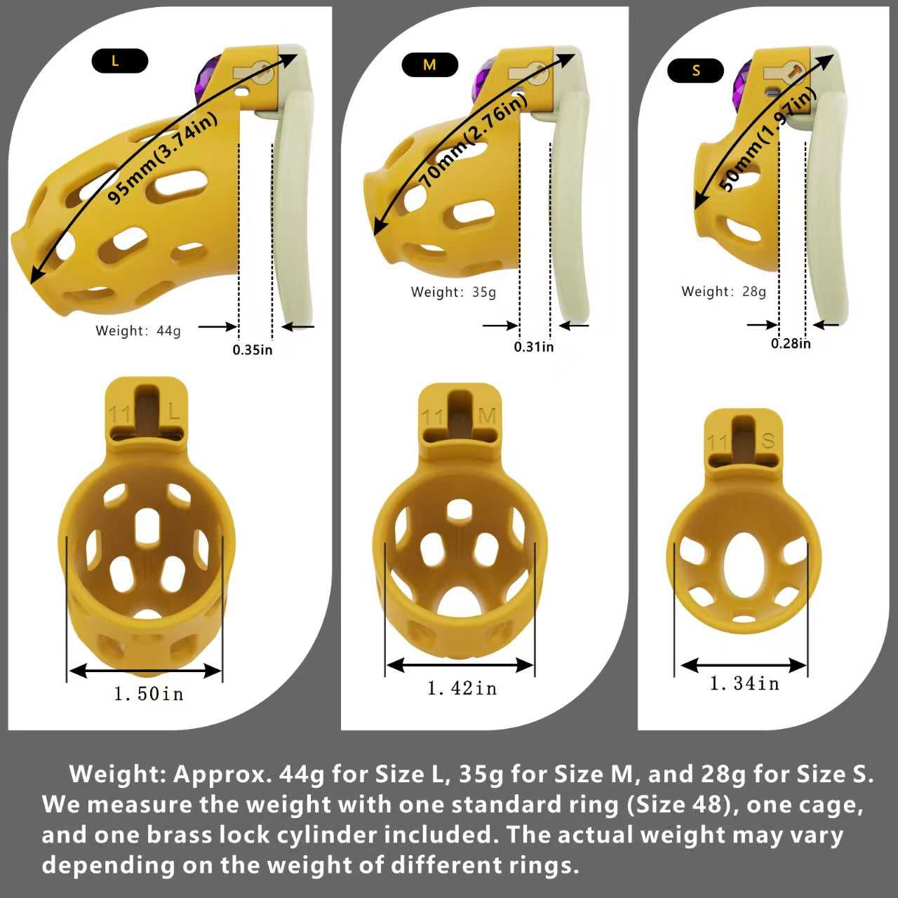 Gem-Inlaid Chastity Cage