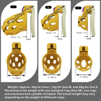 Gem-Inlaid Chastity Cage
