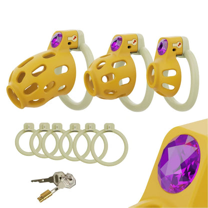 Gem-Inlaid Chastity Cage